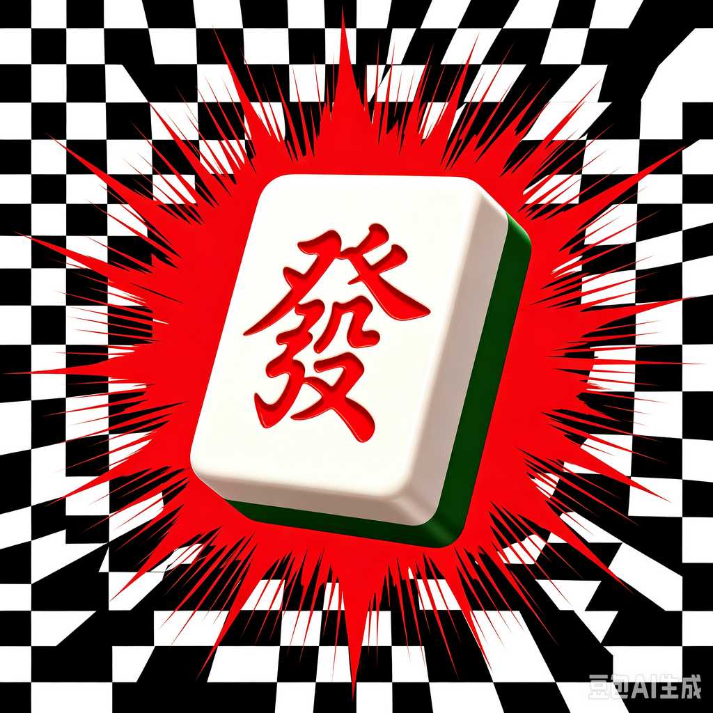flat print mahjong set